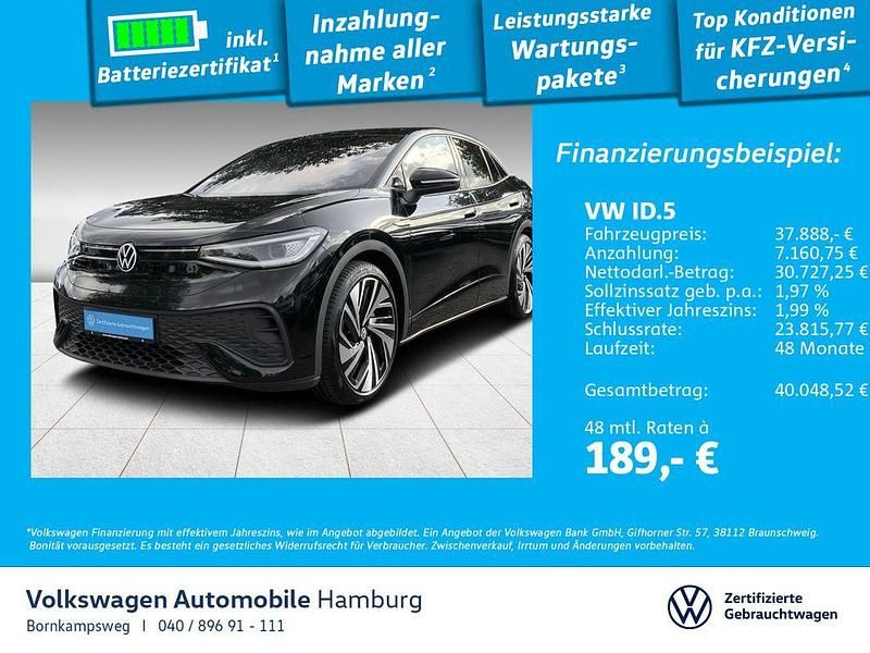Schwarz Gebraucht 2023 VW ID.5 Pro Performance SUV | 37.888 € (Fairer Preis) - Bild 1/3