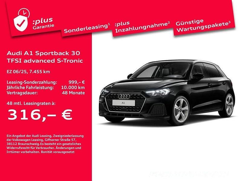 Gebraucht Audi A1 Sportback Advanced 116 PS (85 kW) 2025 Mythosschwarz (schwarz) Kleinwagen