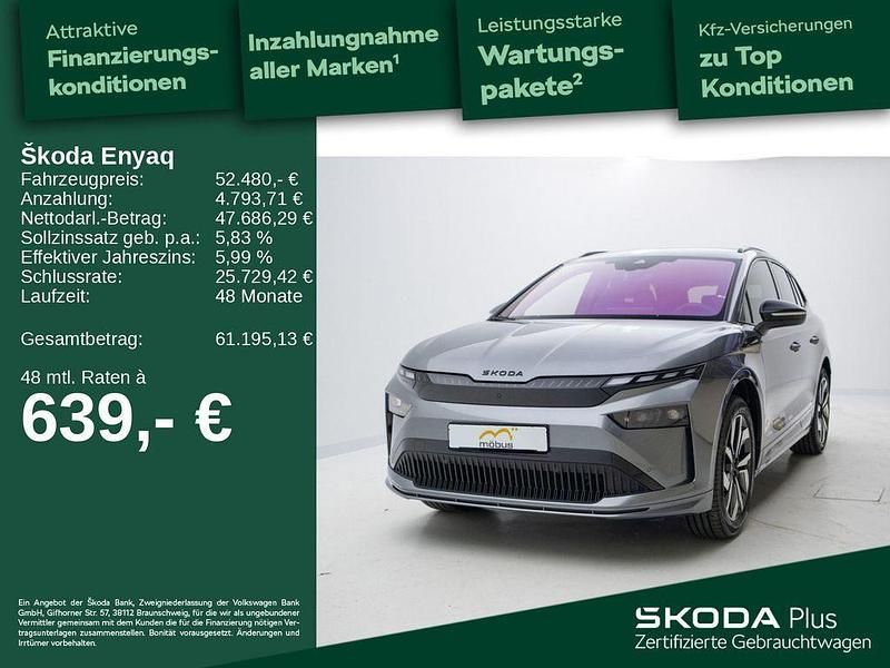Graphitegrau metallic Gebraucht 2025 Skoda Enyaq iV SportLine SUV | 52.480 € (Fairer Preis) - Bild 1/4