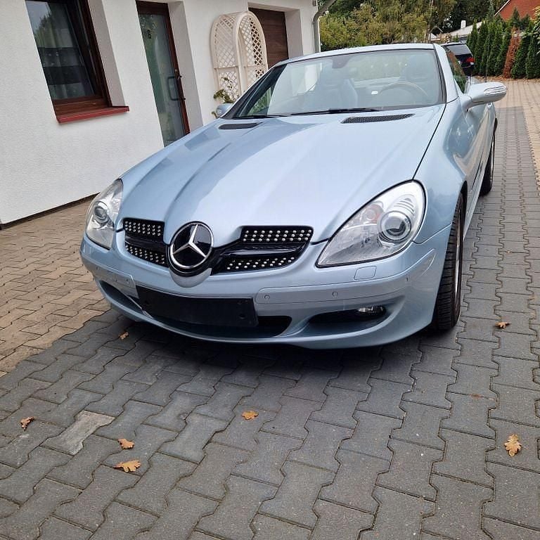 Blau Gebraucht 2005 Mercedes SLK200 Cabrio | 7.990 € (Guter Preis) - Bild 1/4