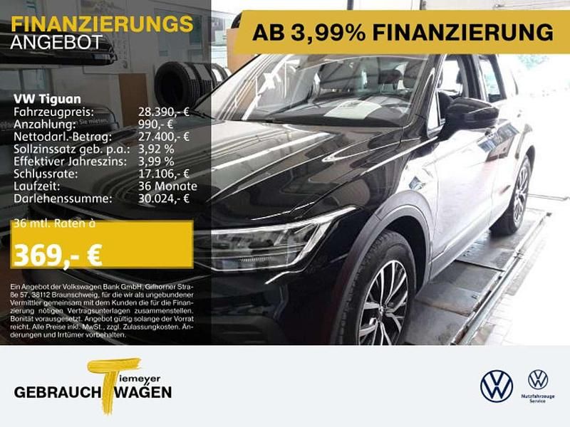 Schwarz Gebraucht 2022 VW Tiguan Life SUV | 28.390 € (Superpreis) - Bild 1/2