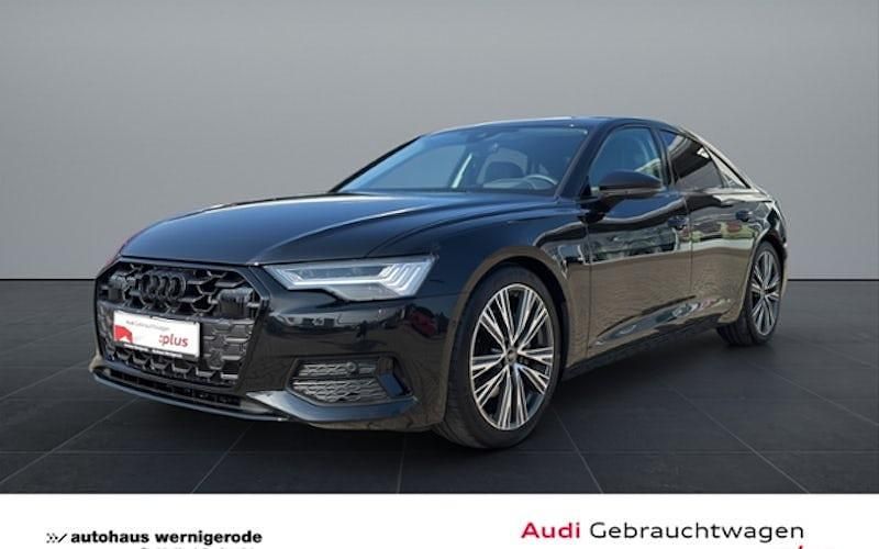 Schwarz (schwarz (mythosschwarz metallic)) Gebraucht 2024 Audi A6 Advanced Plus Limousine | 57.440 € - Bild 1/4