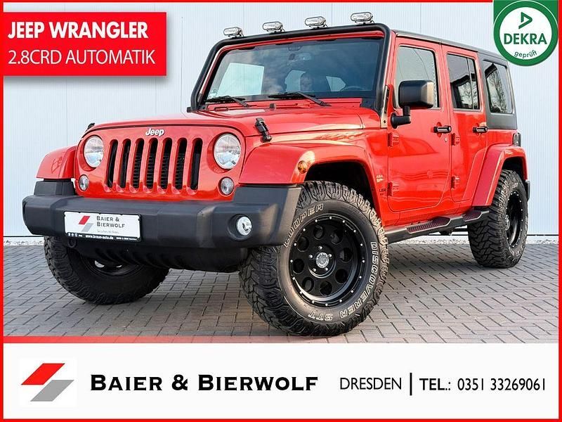 Sunset orange p/c Gebraucht 2015 Jeep Wrangler Sahara SUV | 37.500 € (Fairer Preis) - Bild 1/4