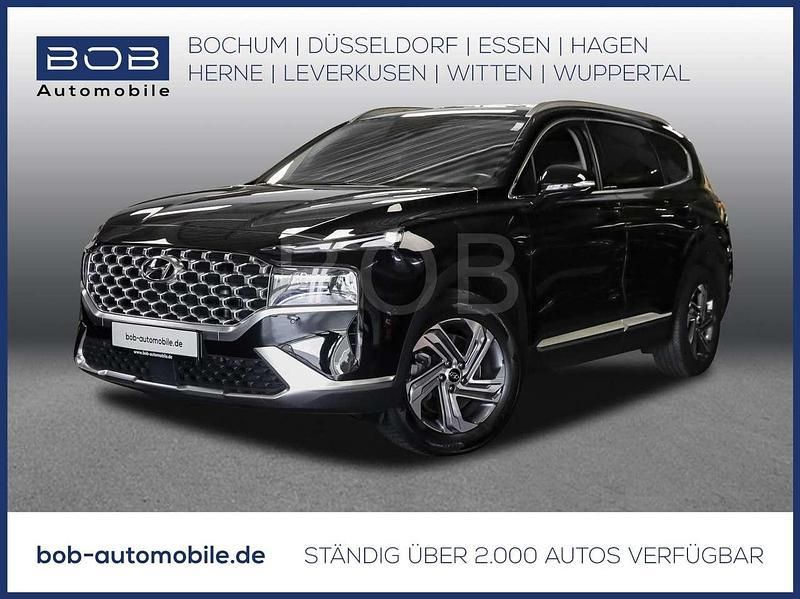 Abyss black (schwarz) Gebraucht 2023 Hyundai Santa Fe Trend SUV | 38.480 € (Superpreis) - Bild 1/3