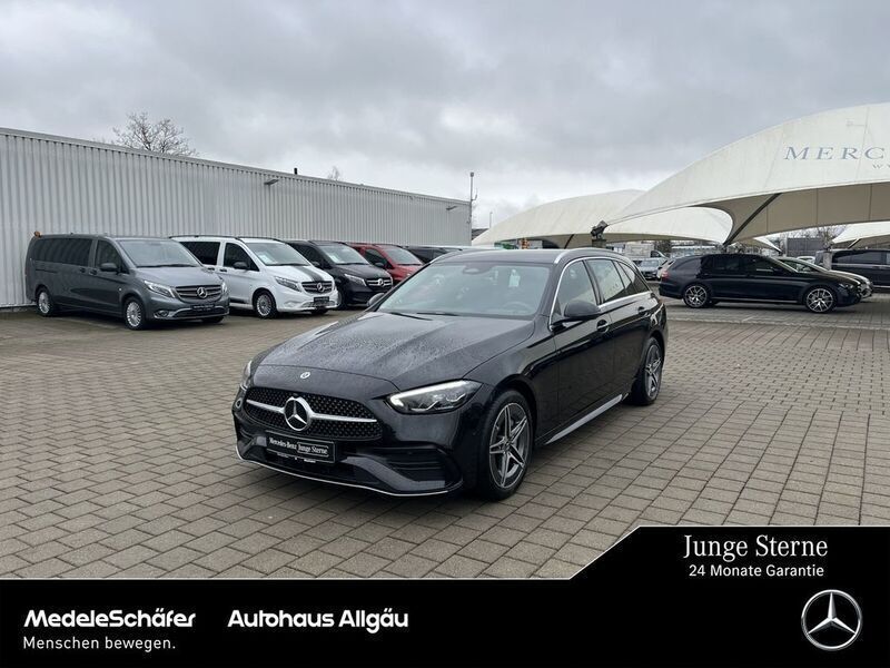 lack obsidianschwarz Gebraucht 2023 Mercedes C300e AMG Kombi | 39.730 € (Superpreis) - Bild 1/4