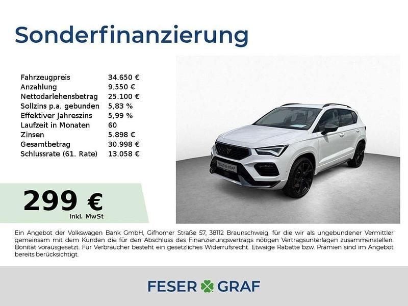 Bila weiss Gebraucht 2023 Cupra Ateca VZ SUV | 34.650 € (Guter Preis) - Bild 1/1