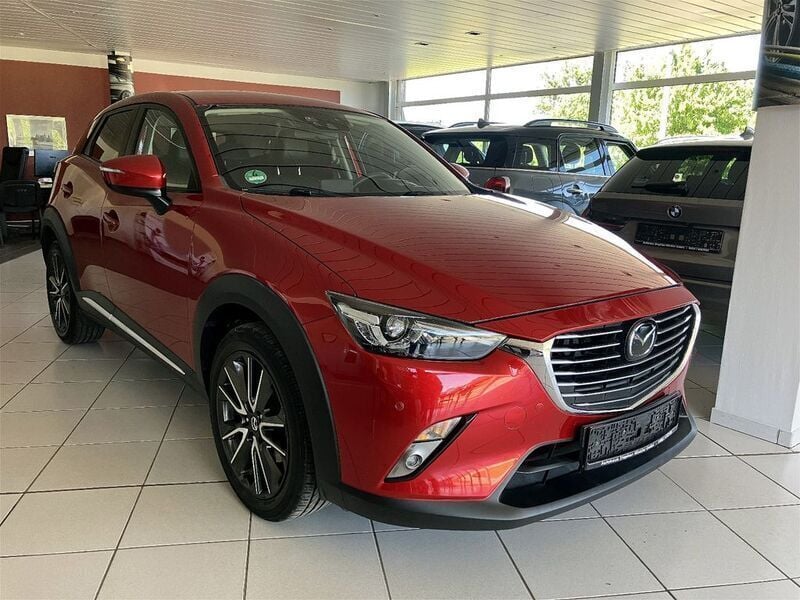 Rubinrot metallic Gebraucht 2016 Mazda CX-3 Sports-Line SUV | 13.985 € (Fairer Preis) - Bild 1/4