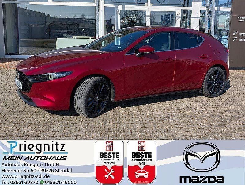 Neu Mazda 3 186 PS (136 kW) 2026 Rot Limousine