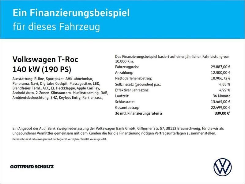 Gebraucht VW T-Roc R-line 190 PS (139 kW) 2023 Blau SUV