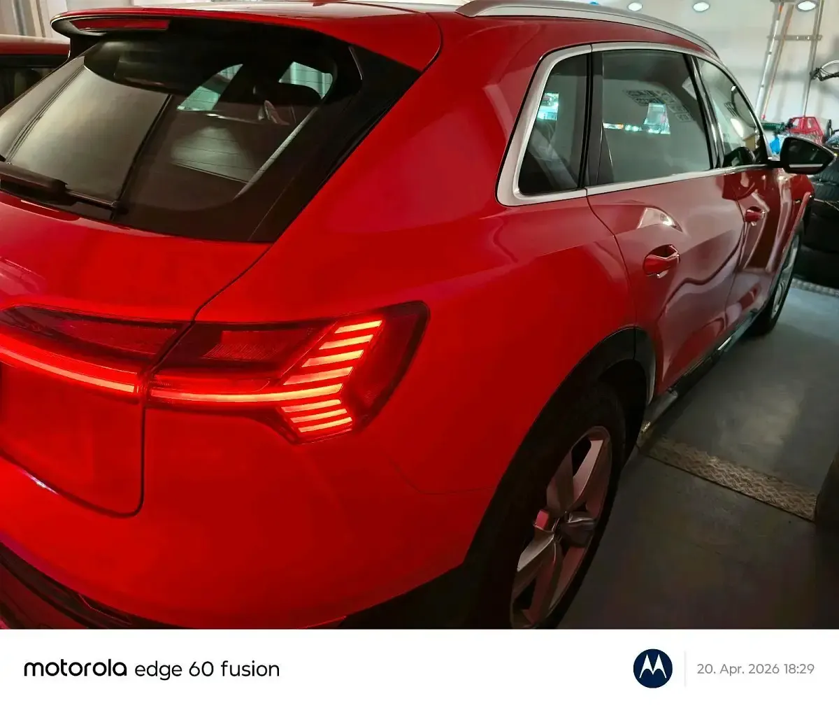 Brugt Audi e-tron S-Line 300 kW (408 HK) 2021 Rød SUV