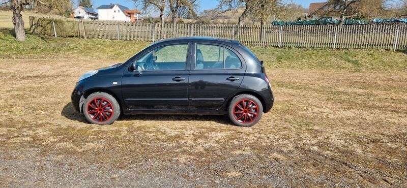 Schwarz Gebraucht 2006 Nissan Micra Acenta Kleinwagen | 1.111 € (Superpreis) - Bild 1/4
