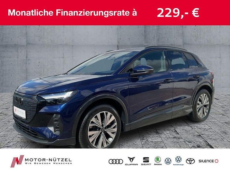 Navarrablau metallic Gebraucht 2023 Audi Q4 e-tron Advanced SUV | 27.360 € (Guter Preis) - Bild 1/4
