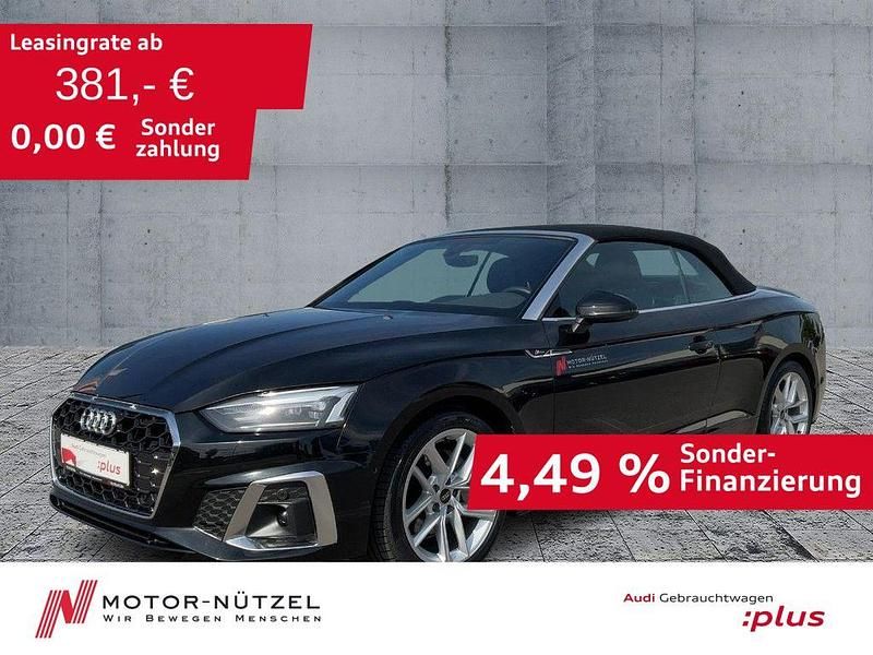 Mythosschwarz metallic Gebraucht 2024 Audi A5 Cabriolet S-Line Cabrio | 48.730 € (Etwas zu teuer) - Bild 1/4