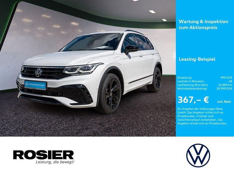 Weiss / oryxweiss perlmutteffekt (metallic) Gebraucht 2022 VW Tiguan R-line SUV | 30.990 € (Fairer Preis) - Bild 1/4
