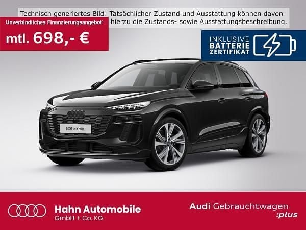 Schwarz (mythosschwarz metallic) Gebraucht 2025 Audi SQ6 e-tron Ambiente SUV | 81.931 € (Etwas zu teuer) - Bild 1/3