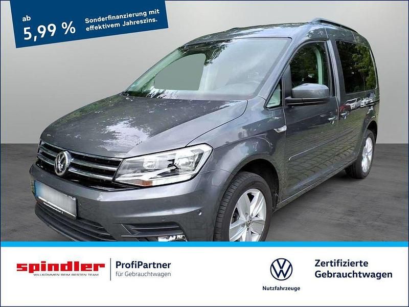 Indiumgrau metallic Gebraucht 2020 VW Caddy Comfortline Van / Kleinbus | 23.980 € (Fairer Preis) - Bild 1/3