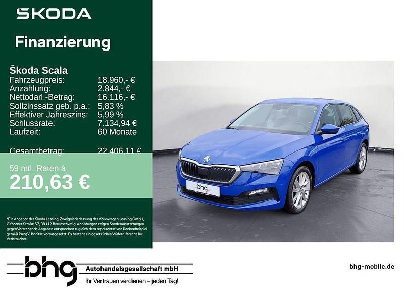 Energyblau Gebraucht 2020 Skoda Scala Style Kleinwagen | 18.960 € (Fairer Preis) - Bild 1/4