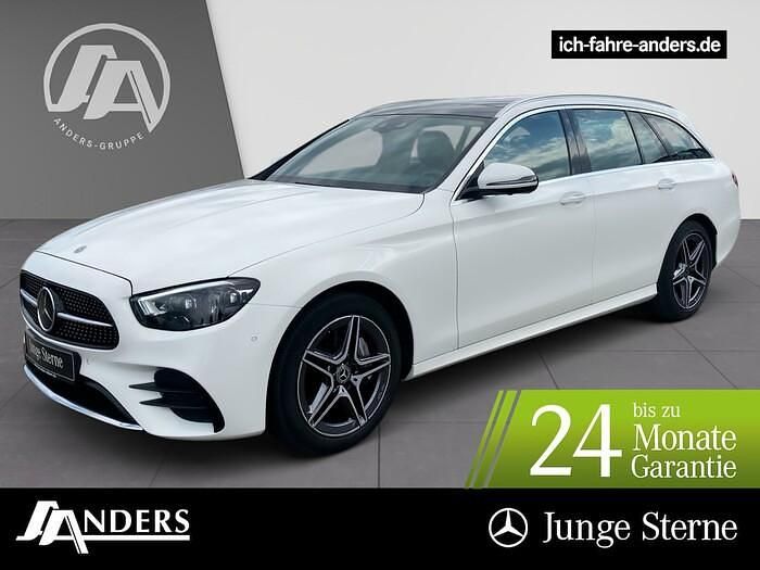 Polarweiss Gebraucht 2021 Mercedes E400 AMG Kombi | 44.684 € (Superpreis) - Bild 1/3