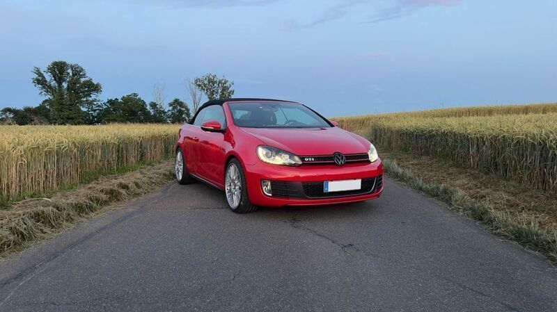 Rot Gebraucht 2013 VW Golf Cabriolet GTI Cabrio | 10.999 € (Superpreis) - Bild 1/4