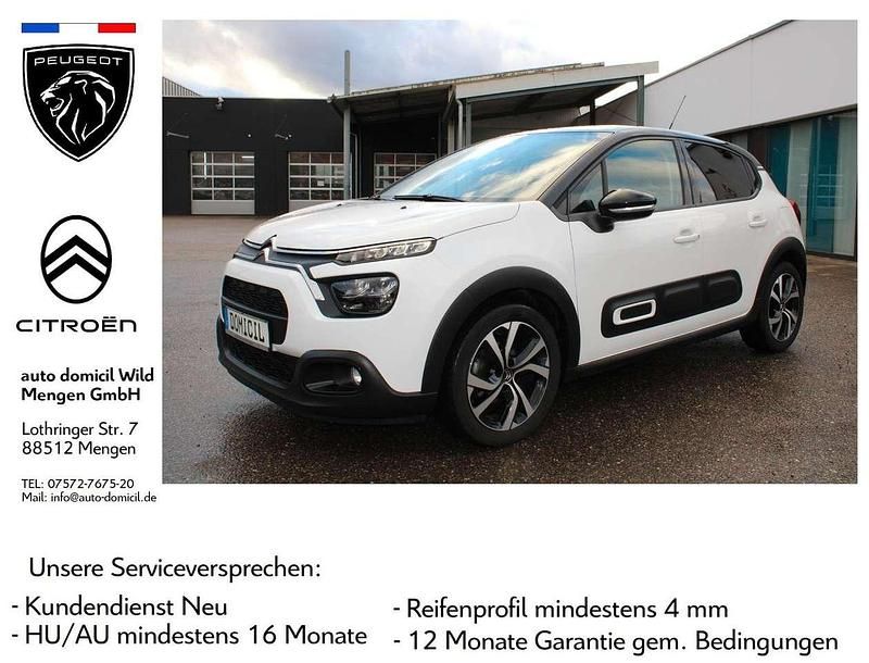 Weiss Gebraucht 2021 Citroën C3 Shine Kleinwagen | 13.680 € (Fairer Preis) - Bild 1/4