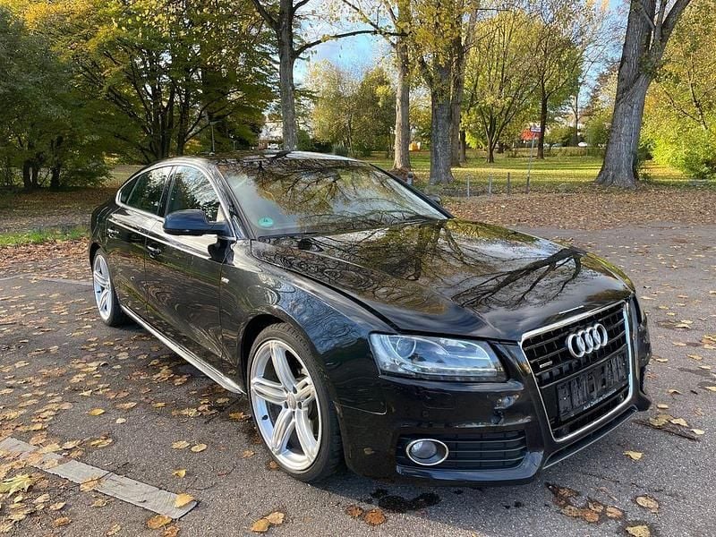 Schwarz Gebraucht 2010 Audi A5 Sportback S-Line Limousine | 7.850 € (Superpreis) - Bild 1/4