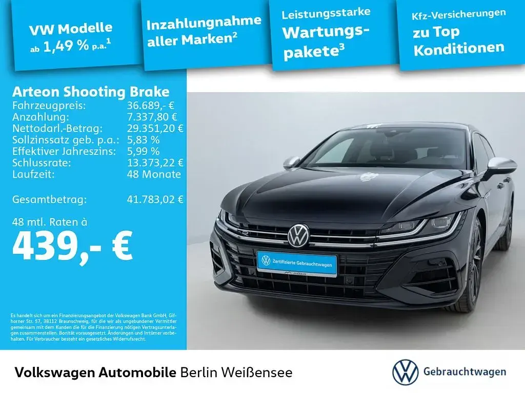 Używany VW Arteon R 320 KM (235 kW) 2023 Czarny Kombi
