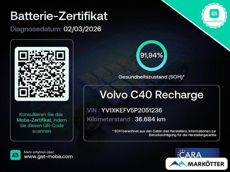 Gebraucht Volvo C40 Ultimate 169 kW (231 PS) 2023 Weiss SUV