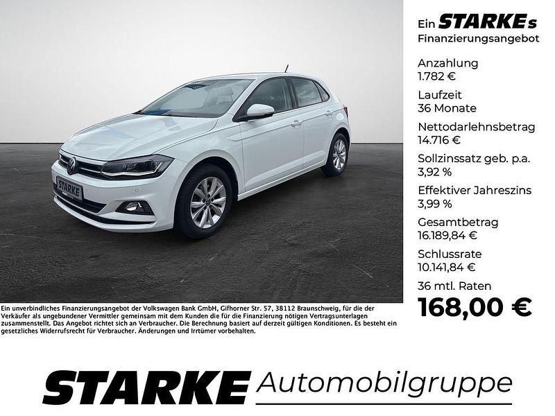 Pure white Gebraucht 2021 VW Polo Highline Kleinwagen | 16.498 € (Fairer Preis) - Bild 1/4