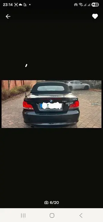 Gebraucht BMW 118 Cabriolet M Sport 143 PS (105 kW) 2011 Schwarz Cabrio