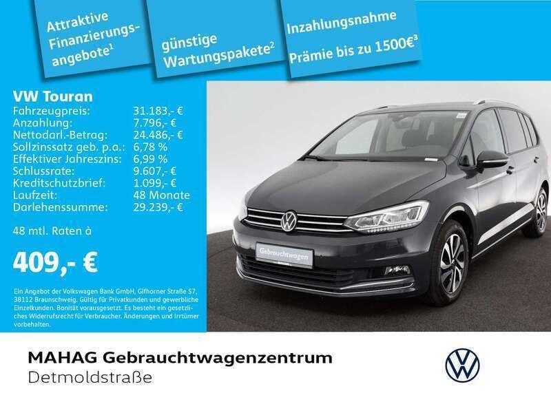 Uranograu Gebraucht 2023 VW Touran Active Van / Kleinbus | 31.183 € (Fairer Preis) - Bild 1/2