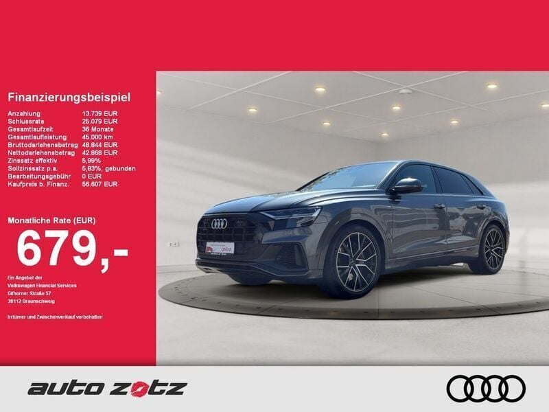 Daytonagrau perleffekt Gebraucht 2021 Audi Q8 Comfort SUV | 56.890 € (Fairer Preis) - Bild 1/4