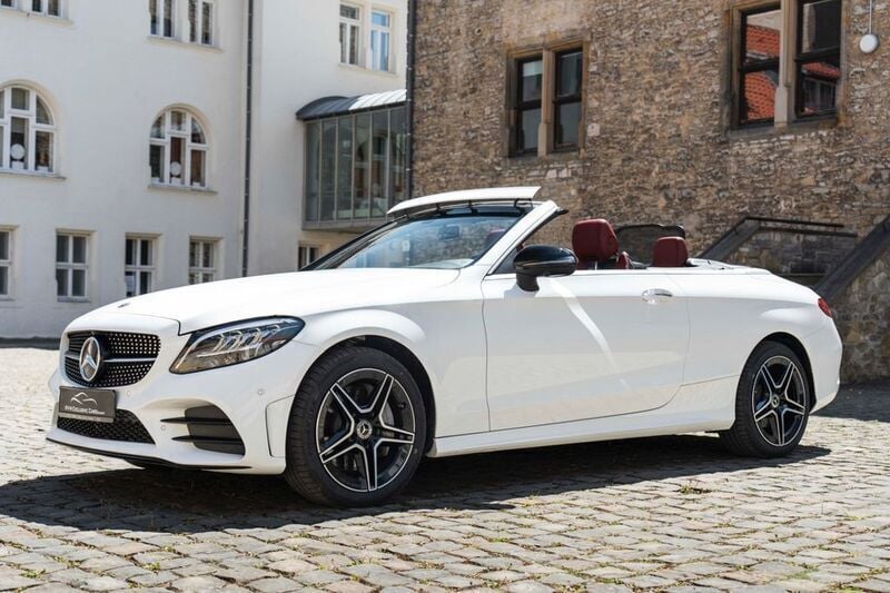 Weiß Gebraucht 2019 Mercedes C300 AMG Cabrio | 33.900 € (Superpreis) - Bild 1/4