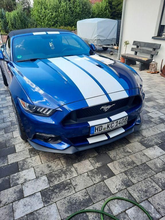 Blau Gebraucht 2016 Ford Mustang GT Cabrio | 36.500 € (Fairer Preis) - Bild 1/4
