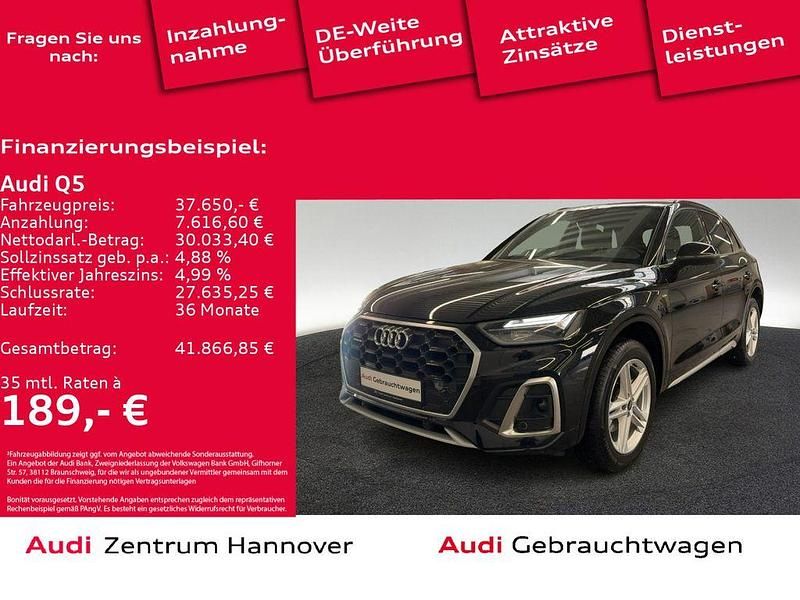 Mythosschwarz metallic Gebraucht 2022 Audi Q5 S-Line SUV | 37.650 € (Guter Preis) - Bild 1/4