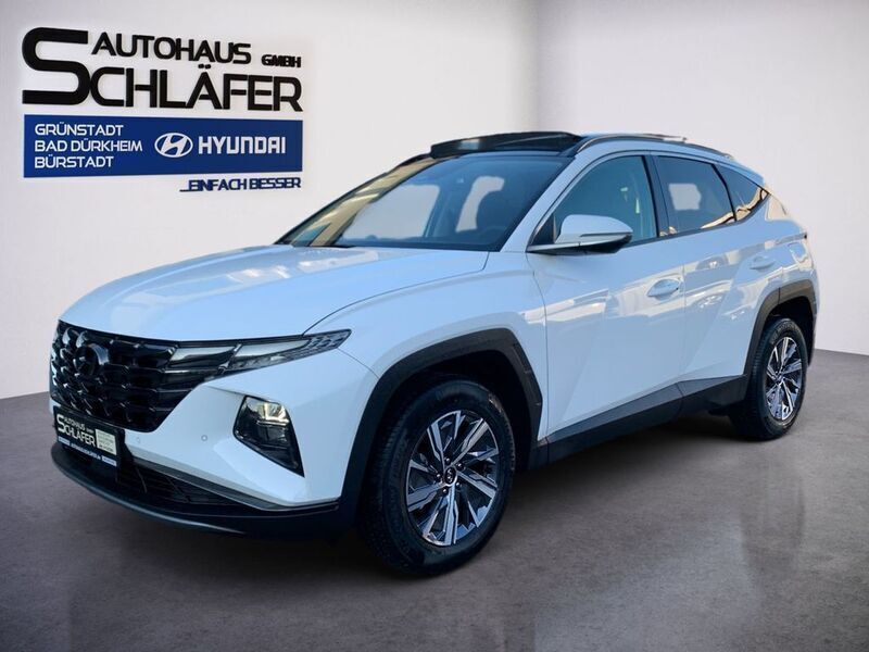 Atlas white / sol Neu 2024 Hyundai Tucson Trend SUV | 34.280 € (Superpreis) - Bild 1/4