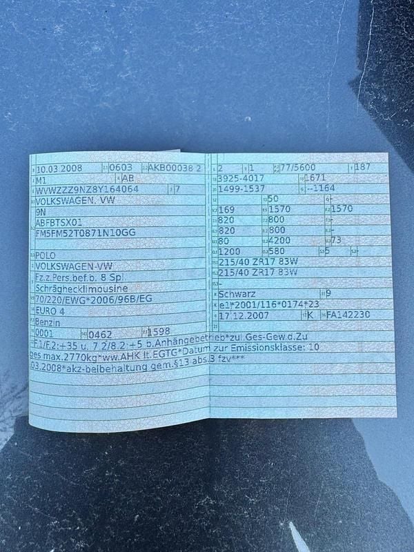 Gebraucht VW Polo Cross 105 PS (77 kW) 2008 Schwarz Kleinwagen