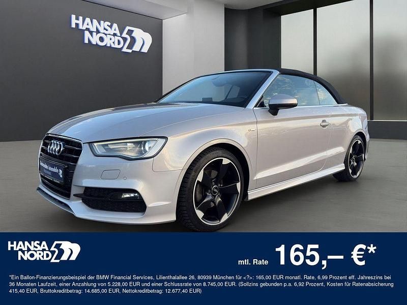 Grau Gebraucht 2015 Audi A3 Cabriolet S-Line Cabrio | 17.490 € (Fairer Preis) - Bild 1/4