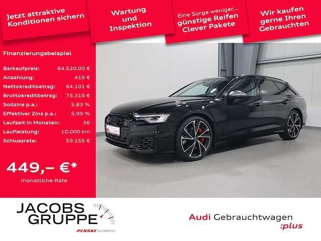 Mythosschwarz metallic Gebraucht 2024 Audi S6 Ambiente Kombi | 64.520 € (Superpreis) - Bild 1/4