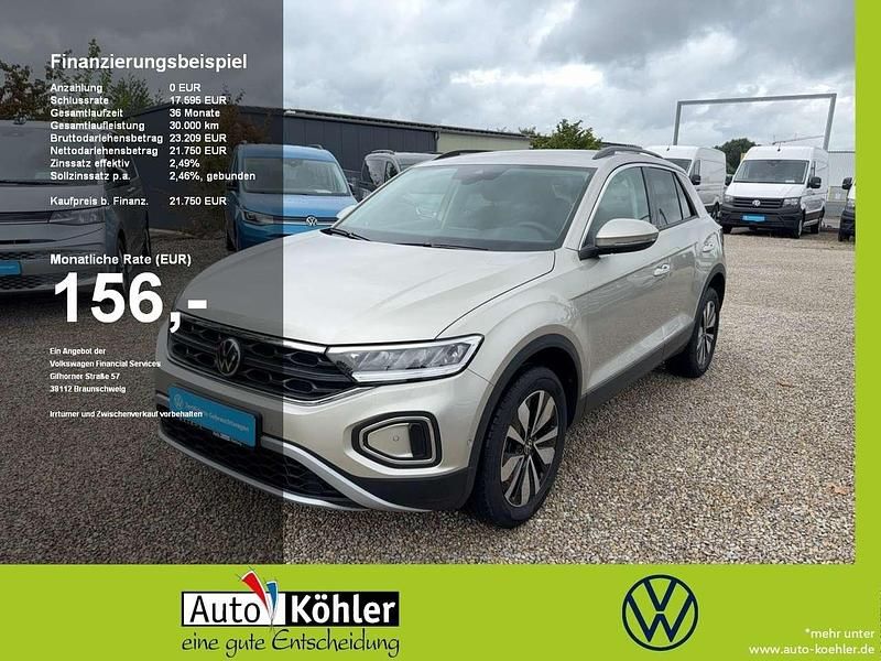Ivory silver Gebraucht 2024 VW T-Roc Move SUV | 21.750 € (Superpreis) - Bild 1/3