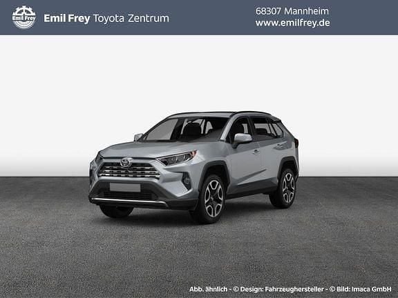 Nagoyablau metallic / dach schwarz Gebraucht 2022 Toyota RAV4 Hybrid Plus SUV | 36.890 € (Fairer Preis) - Bild 1/4
