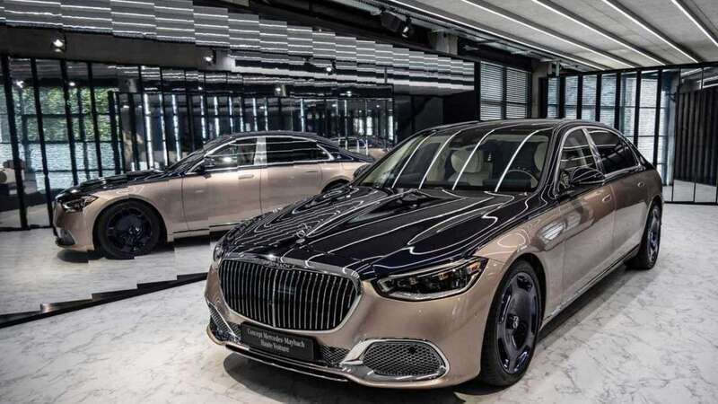 Nautic blue / rose gold Neu 2025 Mercedes S680 Maybach Limousine | 386.631 € (Guter Preis) - Bild 1/4