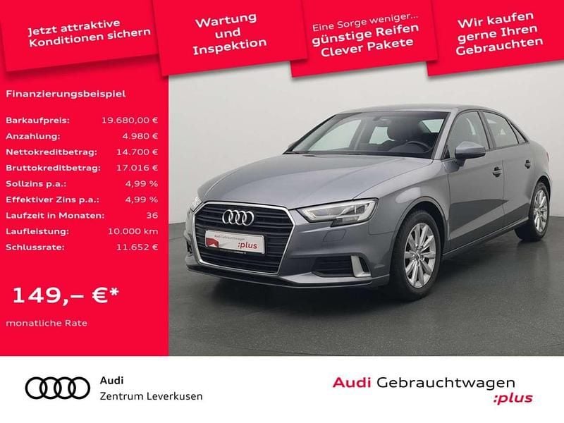 Monsungrau Gebraucht 2018 Audi A3 Sport Limousine | 19.680 € (Etwas zu teuer) - Bild 1/4