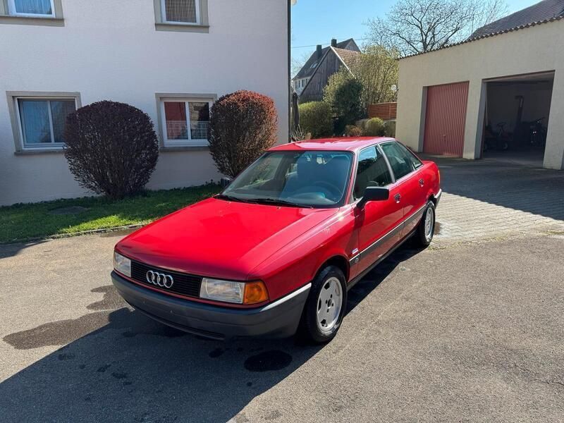 Rot Gebraucht 1987 Audi 80 Limousine | 4.799 € - Bild 1/4