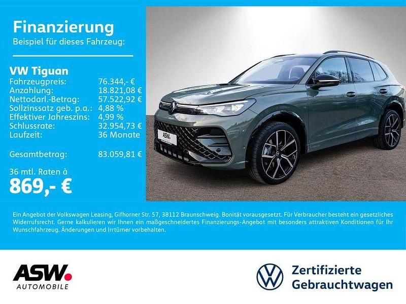 Cipressinogrün metallic Gebraucht 2025 VW Tiguan R-line SUV | 76.344 € - Bild 1/4