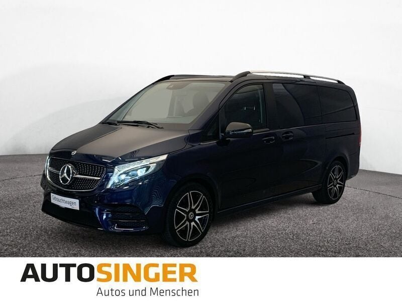 Cavansitblau metallic Gebraucht 2021 Mercedes V250 AMG line Van / Kleinbus | 51.780 € (Guter Preis) - Bild 1/4