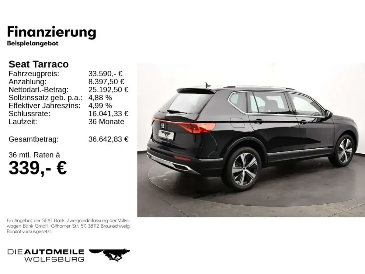Gebraucht Seat Tarraco Xperience 150 PS (110 kW) 2025 Schwarz SUV