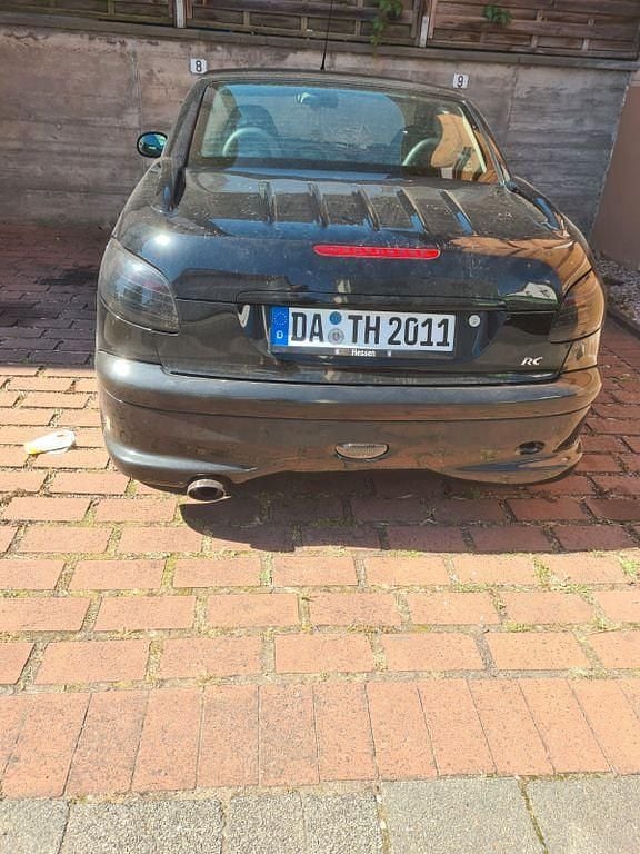 Schwarz Gebraucht 2003 Peugeot 206 CC RC Cabrio | 1.500 € (Superpreis) - Bild 1/4