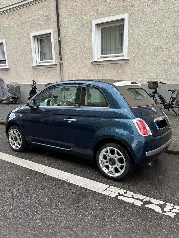 Gebraucht Fiat 500C Lounge 69 PS (50 kW) 2013 Blau Cabrio