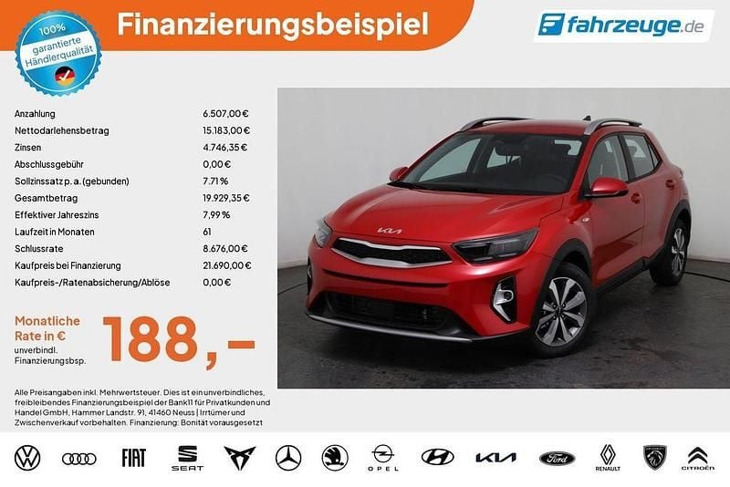 Neu Kia Stonic LX 101 PS (74 kW) 2025 Rot SUV