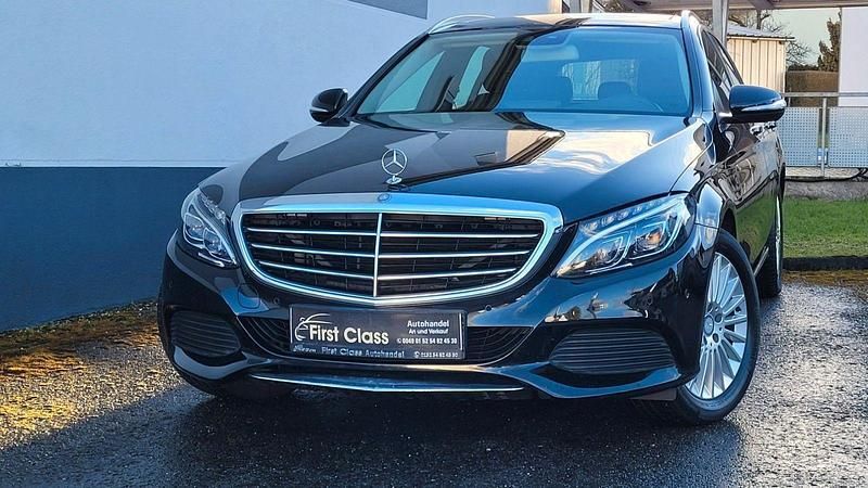 Schwarz Gebraucht 2015 Mercedes C180 Exclusive Kombi | 13.490 € (Fairer Preis) - Bild 1/4